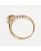 Bague Fusion Diamants 0.28 ct or jaune