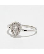 Bague Étoile Céleste Diamants 0.14 ct or blanc