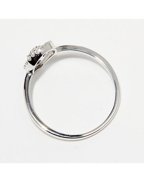 Bague Étoile Céleste Diamants 0.14 ct or blanc