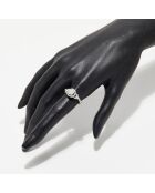 Bague Unique Diamants 0.54 ct or blanc