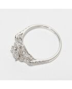 Bague Unique Diamants 0.54 ct or blanc