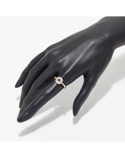 Tijdelijke diamanten 0,17 kt geelgouden ring