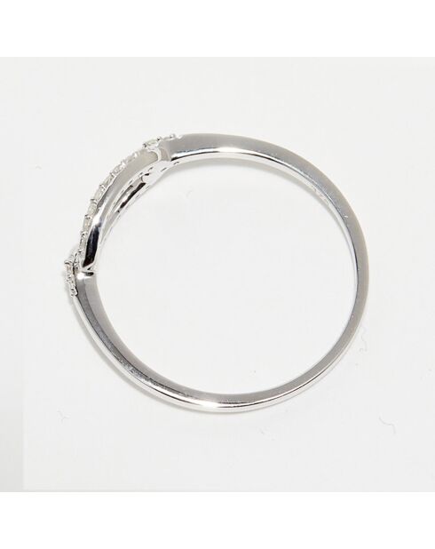 Bague Éclat Soyeux Diamants 0.10 ct or blanc