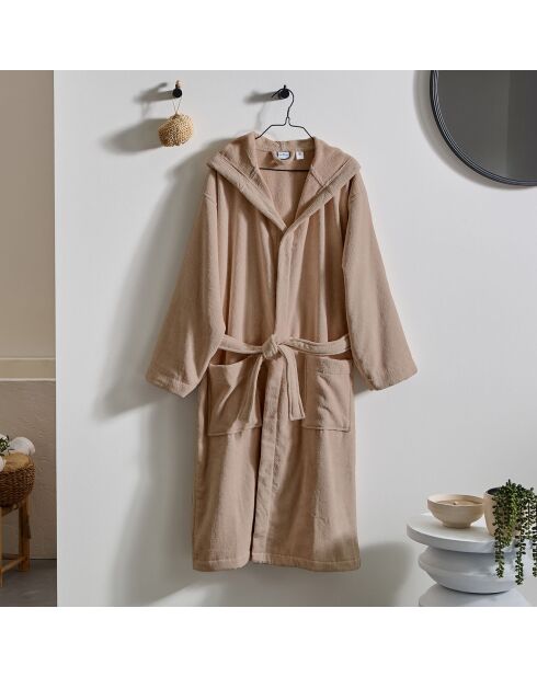 Peignoir à Capuche taupe