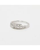 Bague Étoile Éternelle Diamants 0.17 ct or blanc