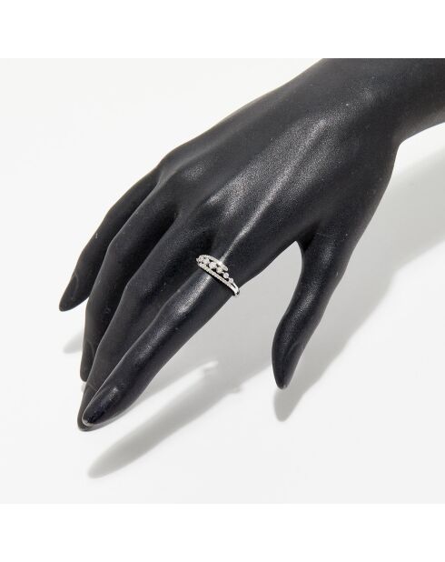 Bague Étoile Éternelle Diamants 0.17 ct or blanc