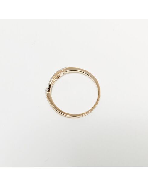 Bague Éclat Soyeux Diamants 0.10 ct or jaune