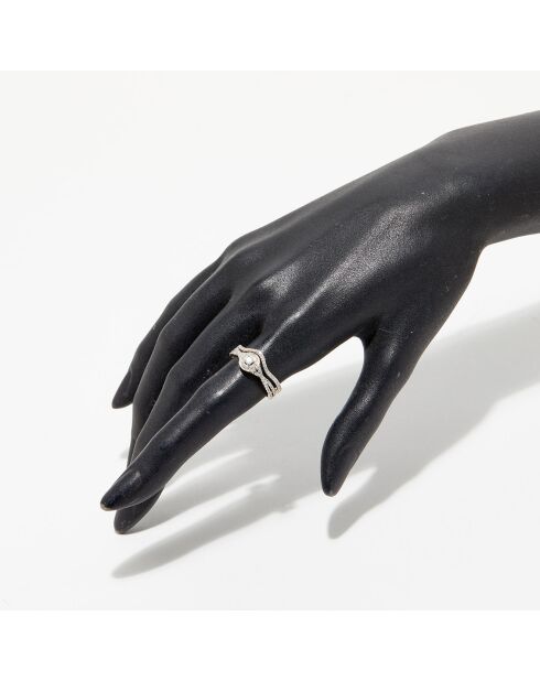 2 harmonische sprankelende diamanten ringen 0,41 kt geelgoud