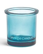 Photophore Pop pour votive bleu - 7x7x7 cm