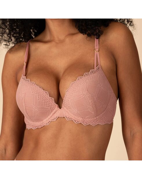 Soutien-gorge Push-Up rose poudré