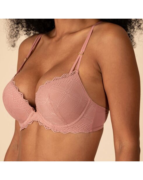 Soutien-gorge Push-Up rose poudré