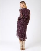 Robe Ochiva nadia bordeaux