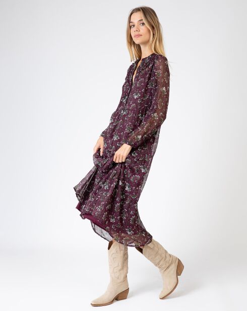 Robe Ochiva nadia bordeaux