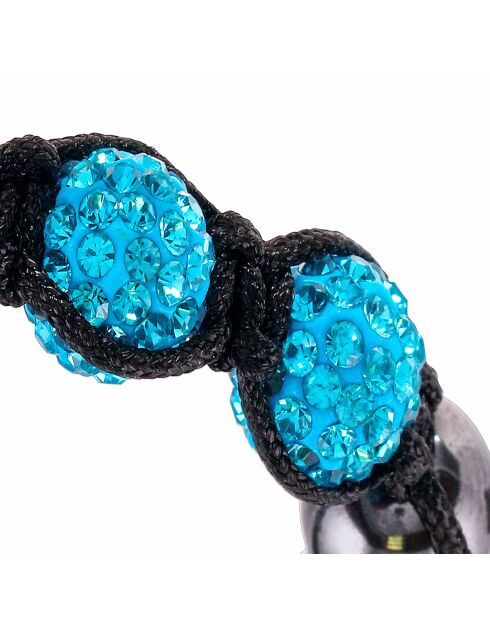 Bracelet Conexion noir/turquoise