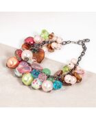 Printania zilver/veelkleurige armband