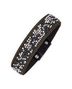 Bracelet Siberia argenté/noir
