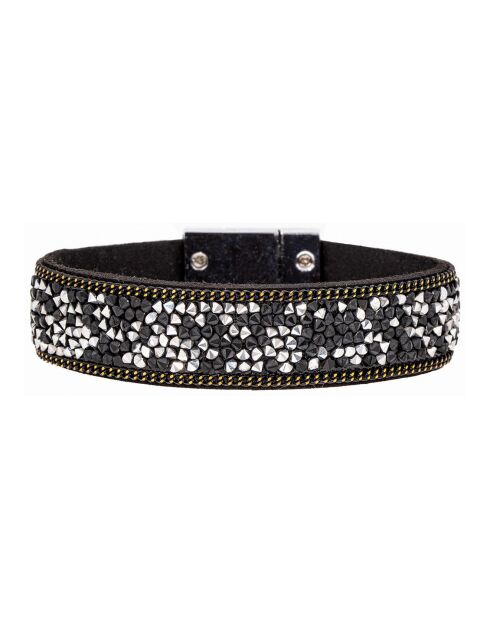 Bracelet Siberia argenté/noir