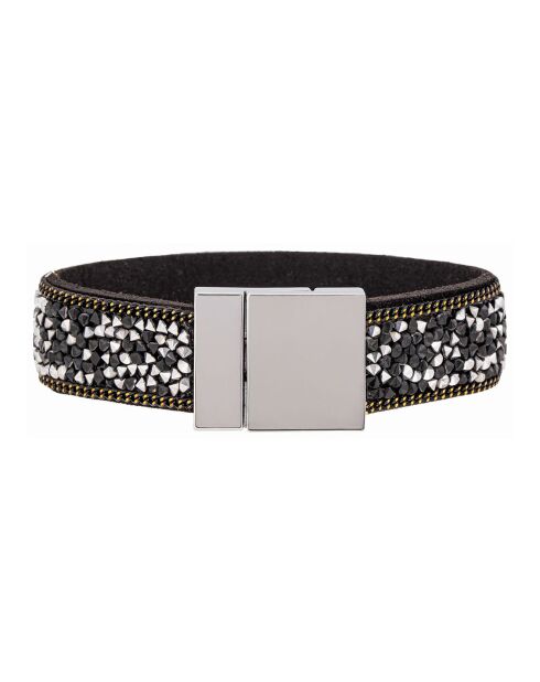 Bracelet Siberia argenté/noir
