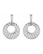 Cerclis silber/weiße Ohrringe