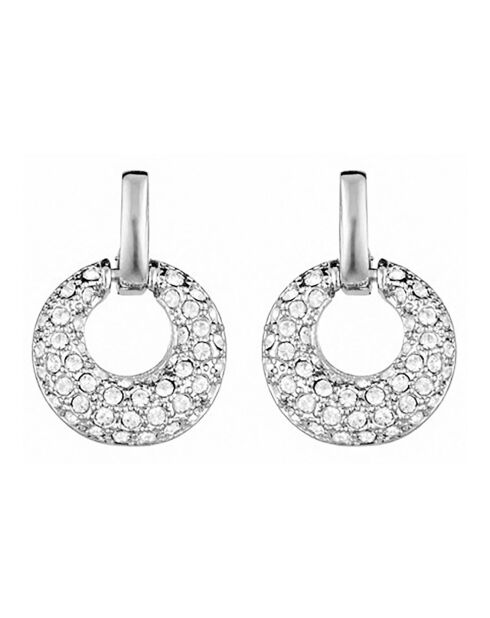 Cerclis silber/weiße Ohrringe