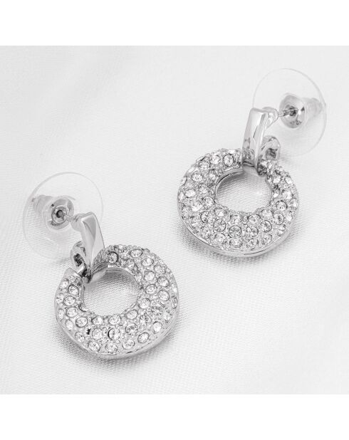 Cerclis silber/weiße Ohrringe