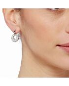 Cerclis silber/weiße Ohrringe