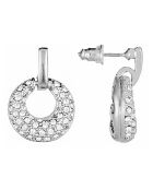 Cerclis silber/weiße Ohrringe