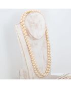 Collier Shaddie doré/blanc