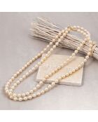 Collier Shaddie doré/blanc