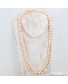 Collier Shaddie doré/blanc
