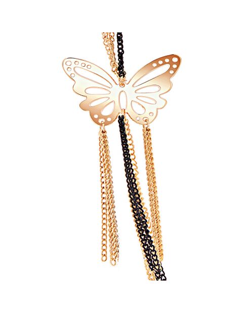 Real Fly goud/zwarte ketting