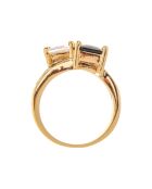 Anillo Antadonis oro/negro/blanco