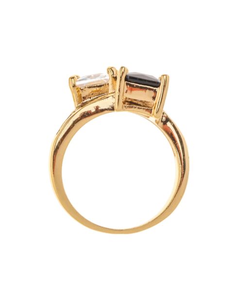 Anello Antadonis in oro/nero/bianco