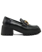Mocassins Maïlys noirs - Talon 6 cm