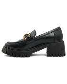 Mocassins Maïlys noirs - Talon 6 cm