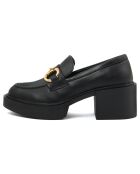 Mocassins Charlotte noirs - Talon 6 cm