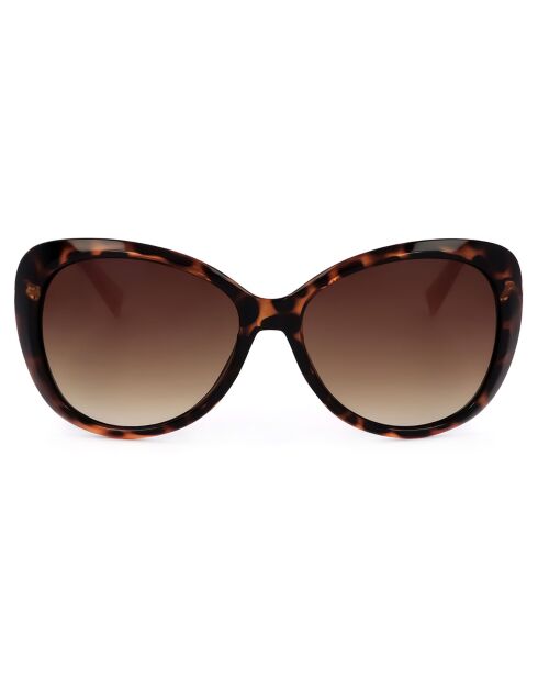 Lunettes de Soleil Femme écailles marron