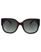 Lunettes de Soleil Femme écailles marron