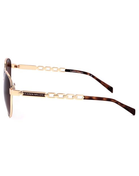 Lunettes de Soleil Femme dorées