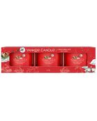 Coffret 3 Bougies parfumées votives Nuit de Noël - 1 mèche 10h