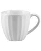 6 Tasses en Porcelaine Doux Souvenirs blanches - 21 cl