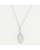 Pendentif Eleni Diamants 0.75 ct or blanc