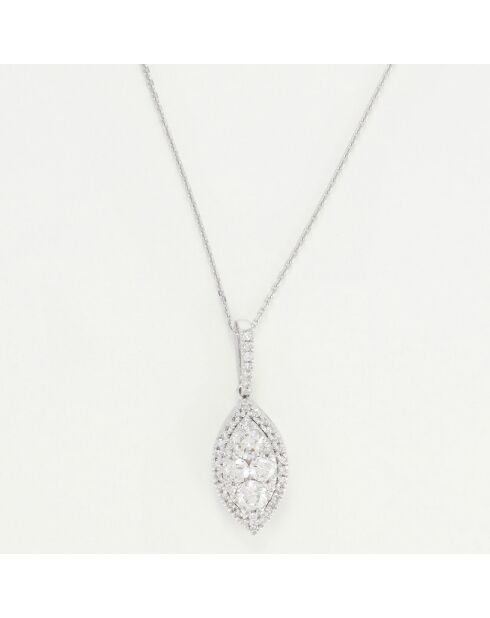 Pendentif Eleni Diamants 0.75 ct or blanc
