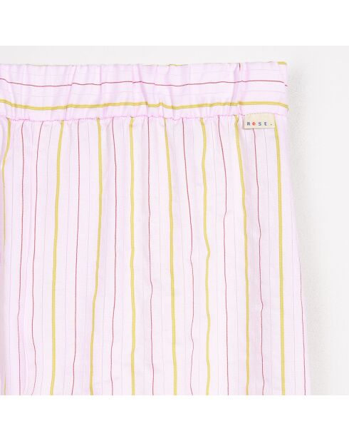 Pantalon de pyjama Paige rayé écru