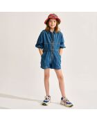 Combinaison en jean Piloot bleue