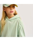 Sweat à capuche Flounce opale
