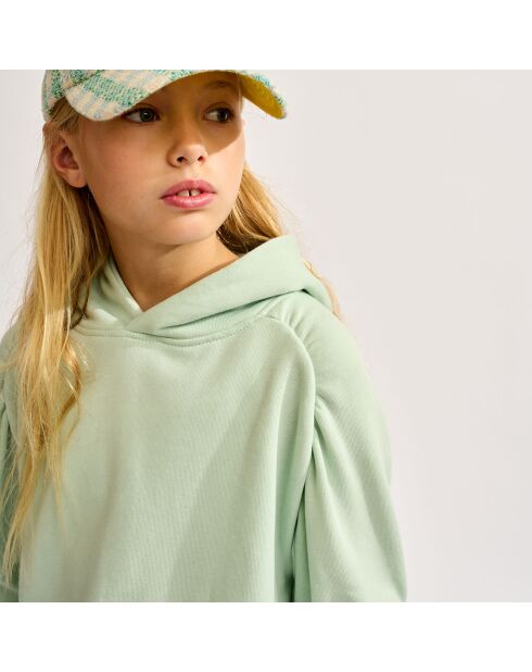 Sweat à capuche Flounce opale