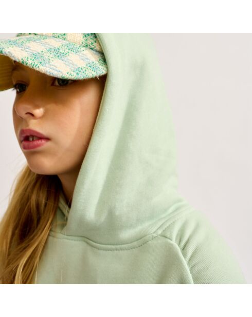 Sweat à capuche Flounce opale