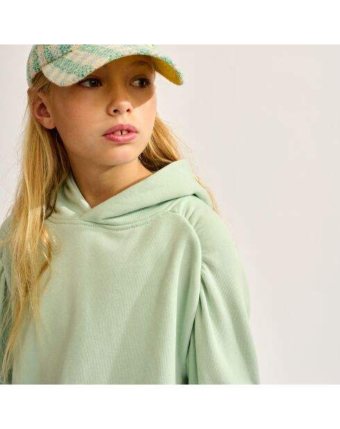 Sweat à capuche Flounce opale