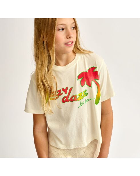 T-shirt Argi ecru 100% cotone biologico